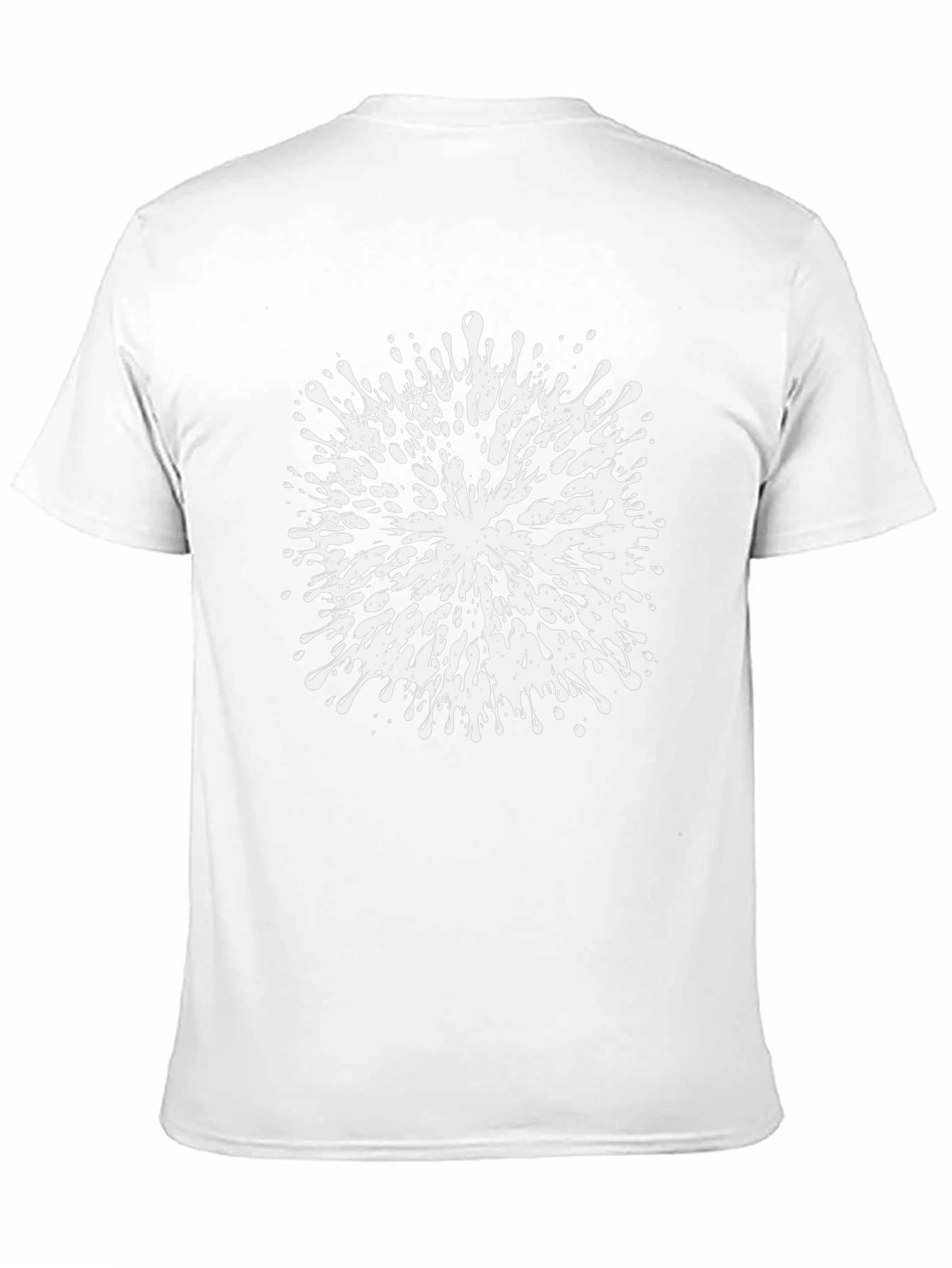 Abstract Splatter Graphic Tee - Black Cotton Blend