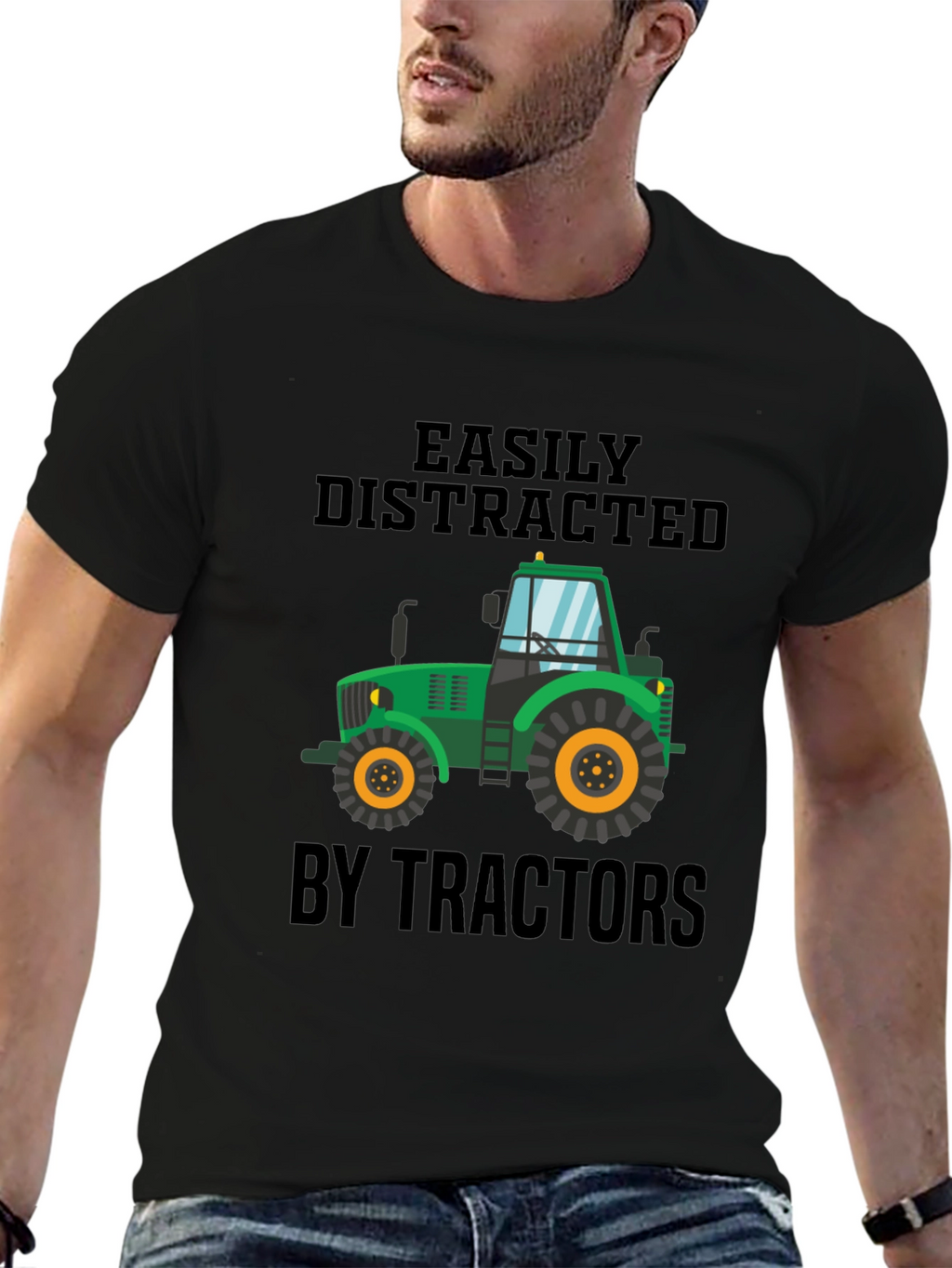 Easily Distracted by Tractors T-Shirt