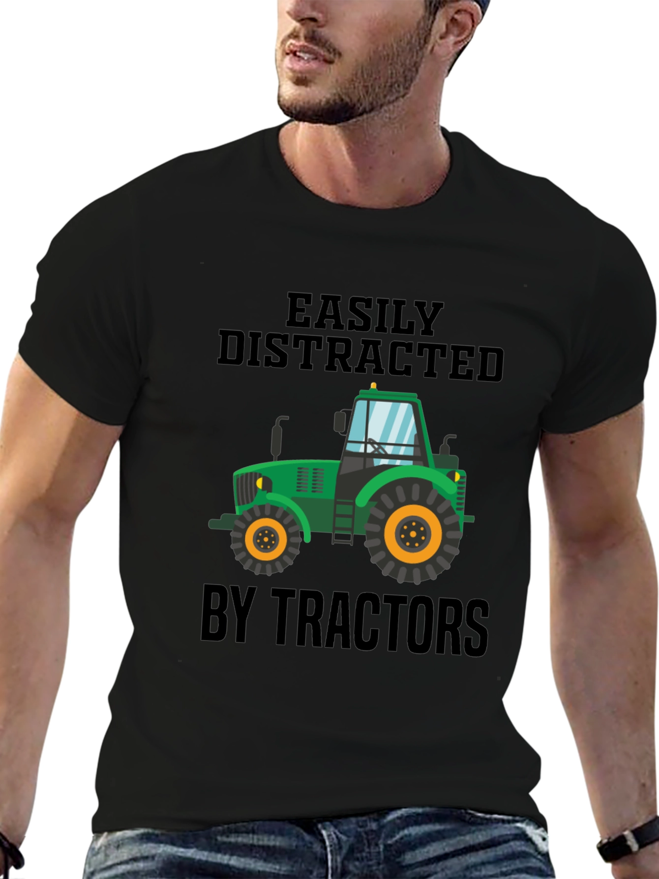 Easily Distracted by Tractors T-Shirt