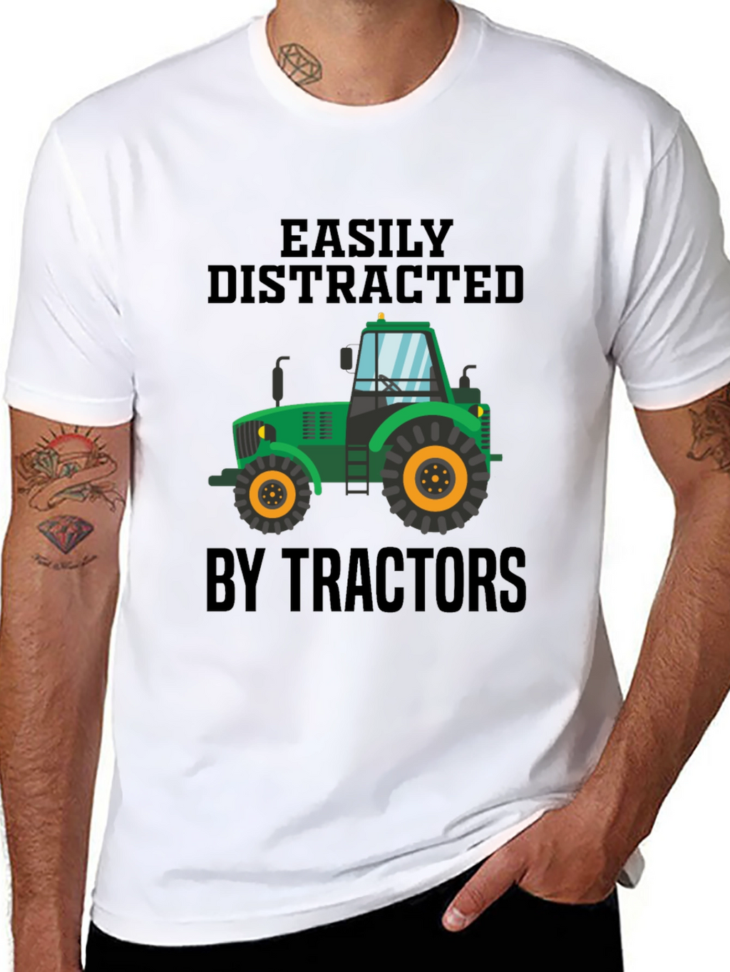 Easily Distracted by Tractors T-Shirt