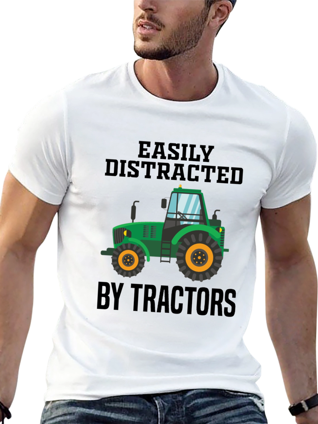 Easily Distracted by Tractors T-Shirt