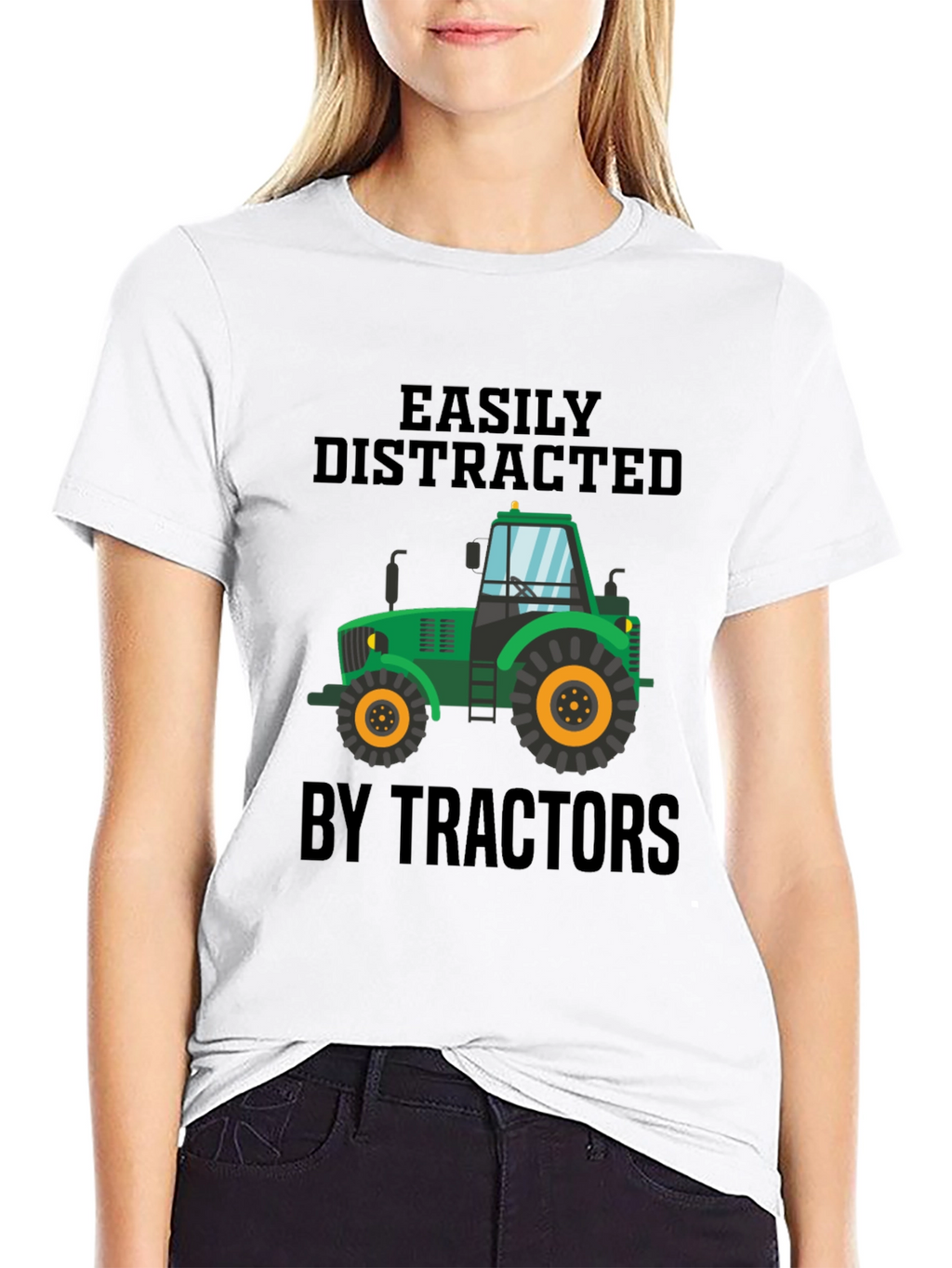 Easily Distracted by Tractors T-Shirt