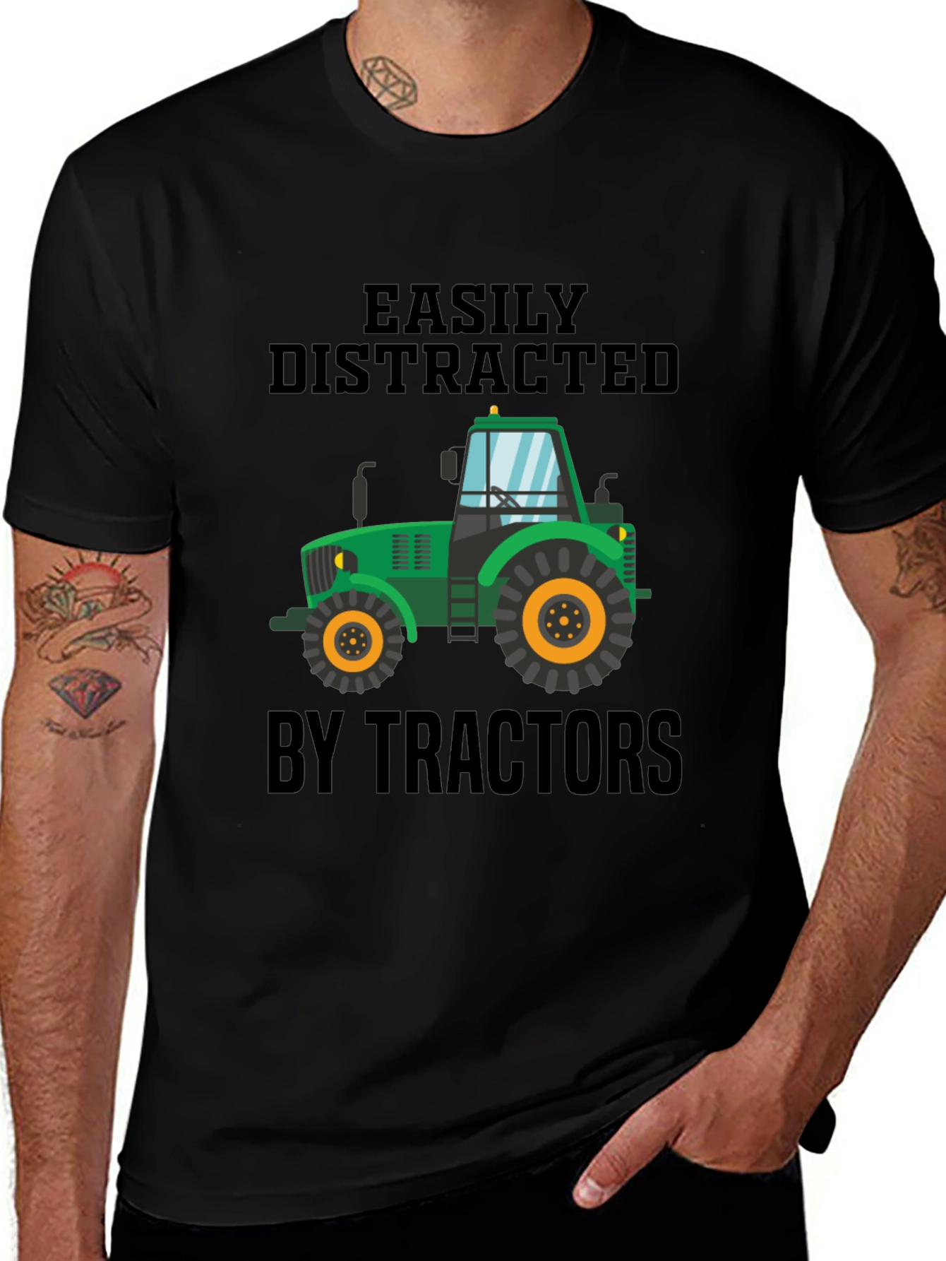 Easily Distracted by Tractors T-Shirt
