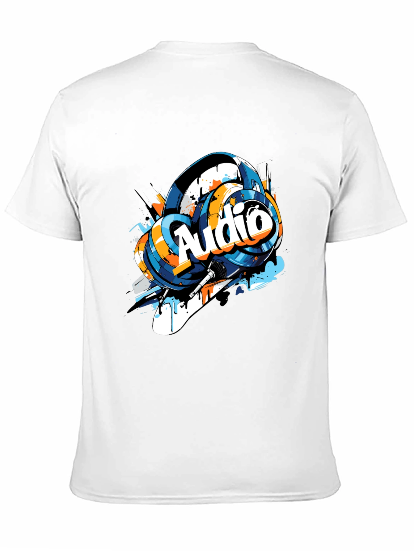 Audio Vibes Tee - Graphic Print Cotton T-Shirt