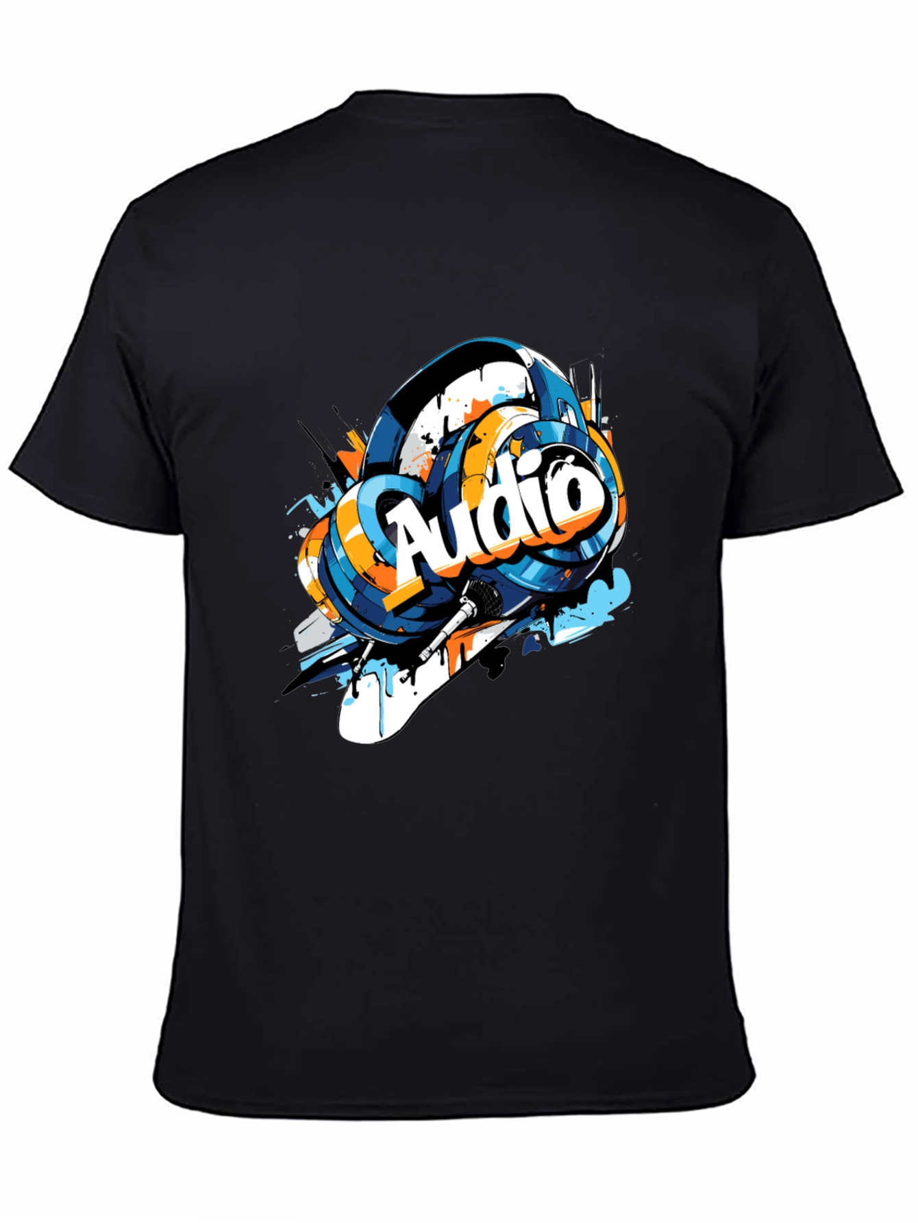 Audio Vibes Tee - Graphic Print Cotton T-Shirt