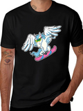 Unicorn Skateboarder Graphic Tee