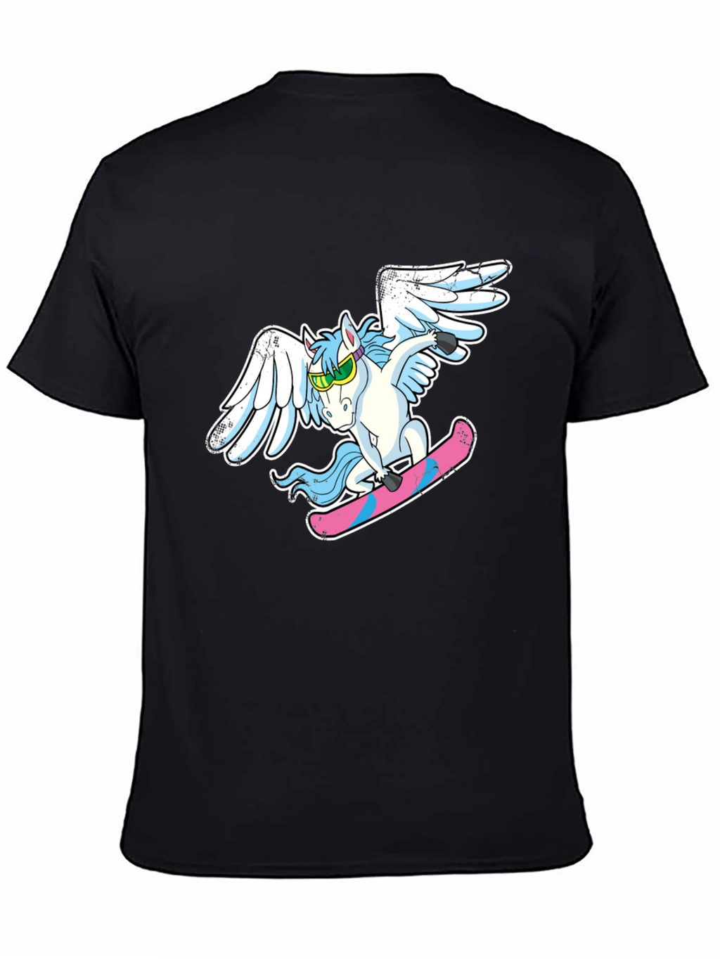 Unicorn Skateboarder Graphic Tee