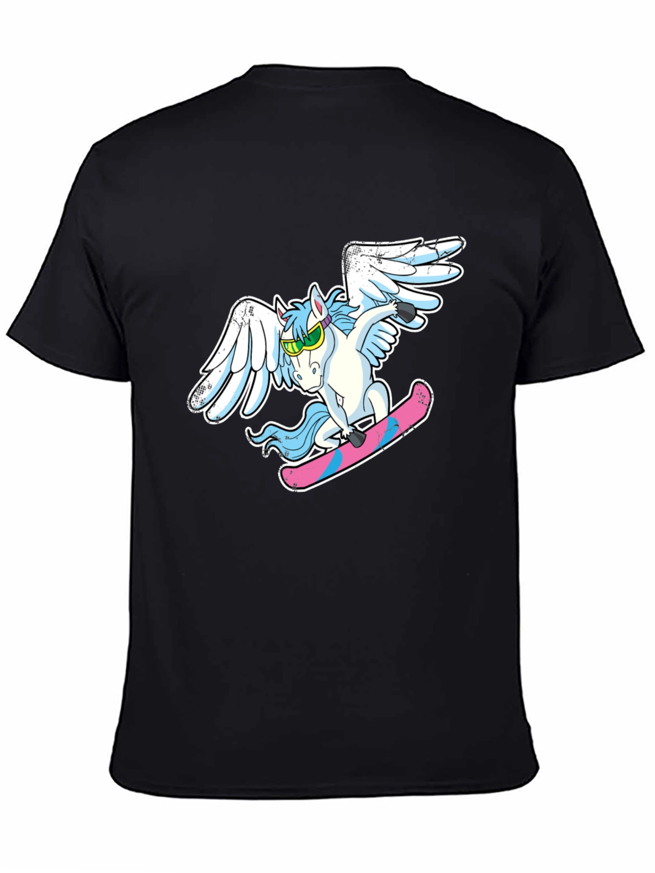 Unicorn Skateboarder Graphic Tee