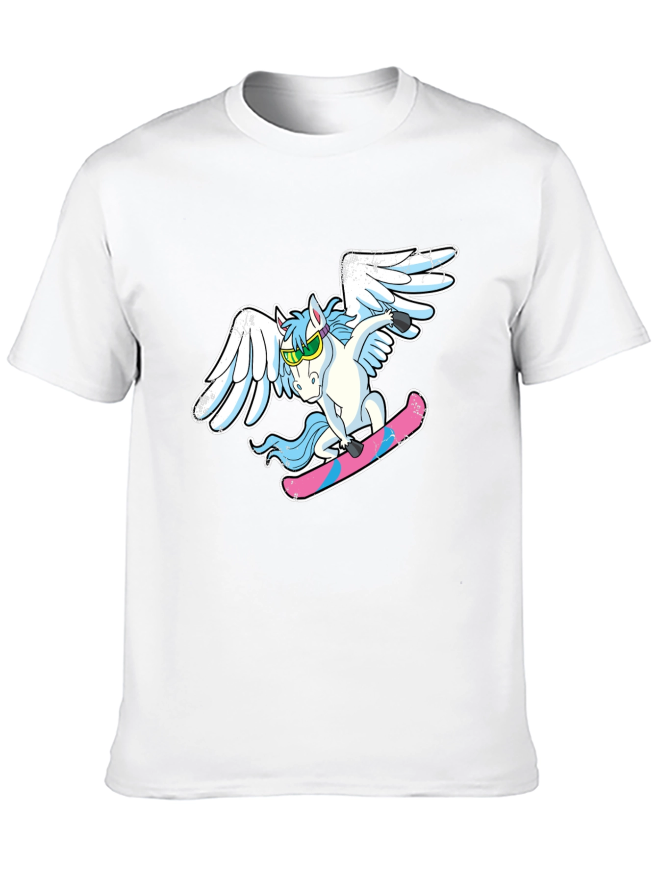 Unicorn Skateboarder Graphic Tee