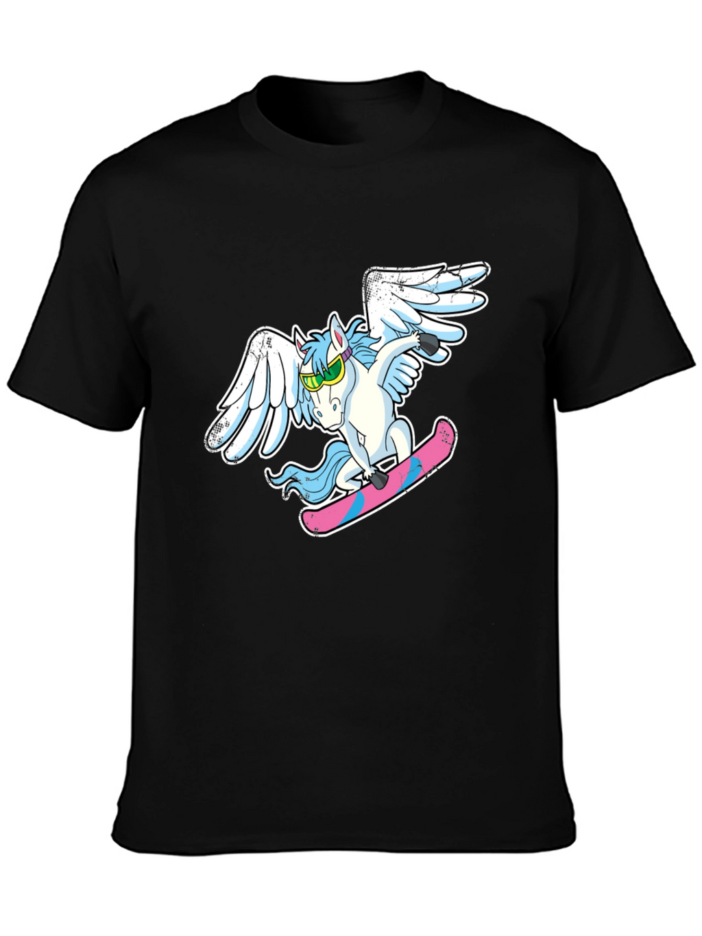 Unicorn Skateboarder Graphic Tee