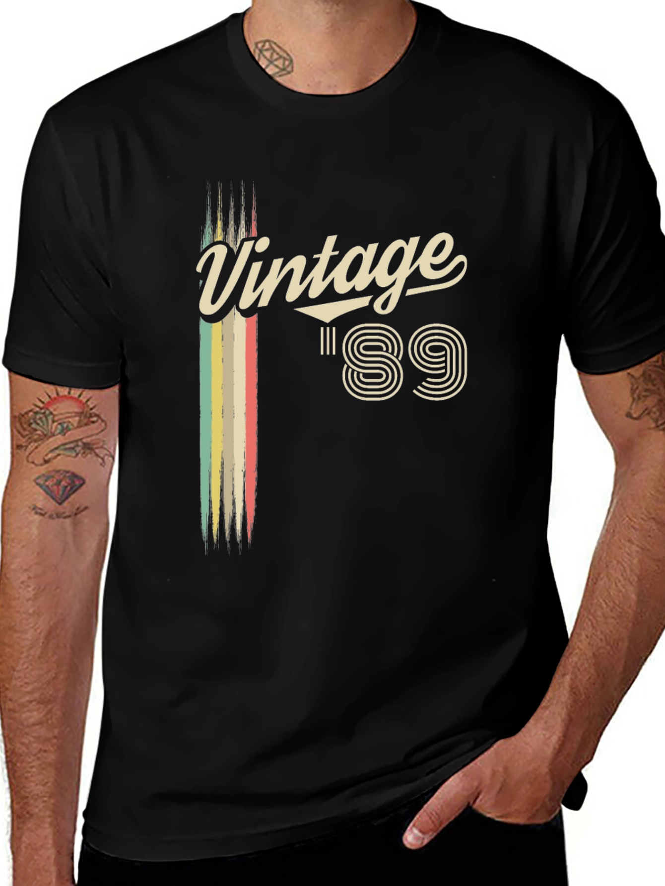 Vintage 89 Graphic T-Shirt - Retro Birthday Gift Idea