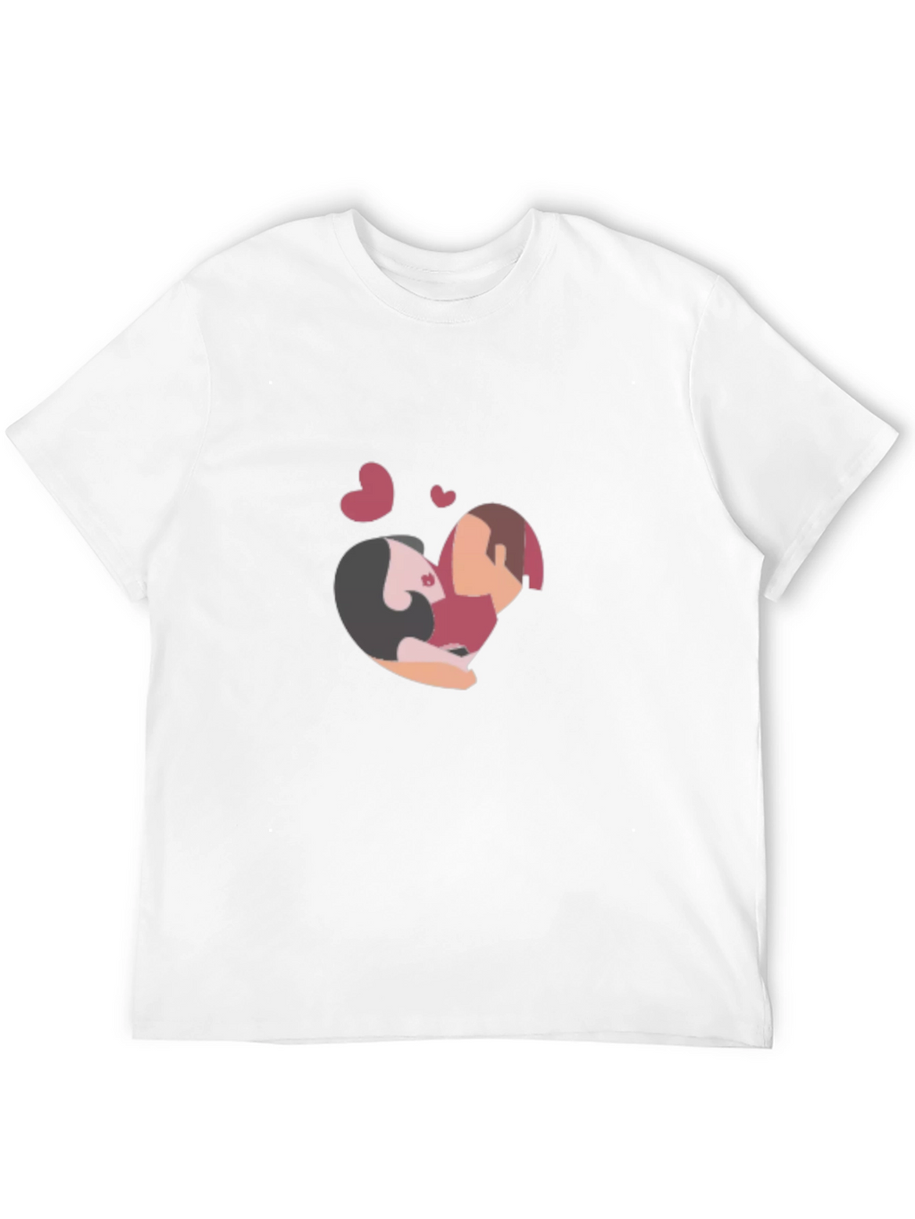 Romantic Embrace Heart T-Shirt - Soft Cotton Blend