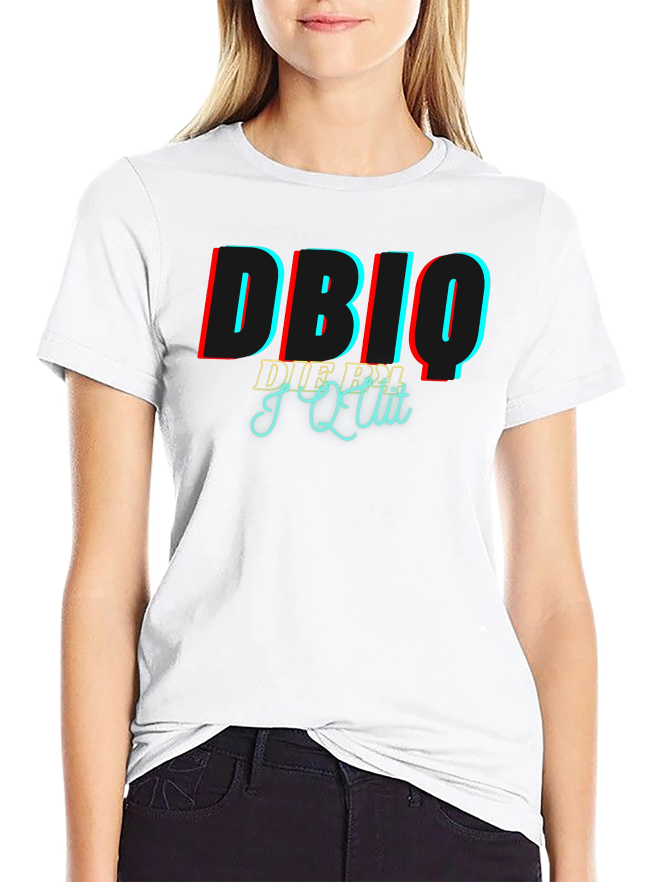 DBIQ I Quit Black Graphic T-Shirt
