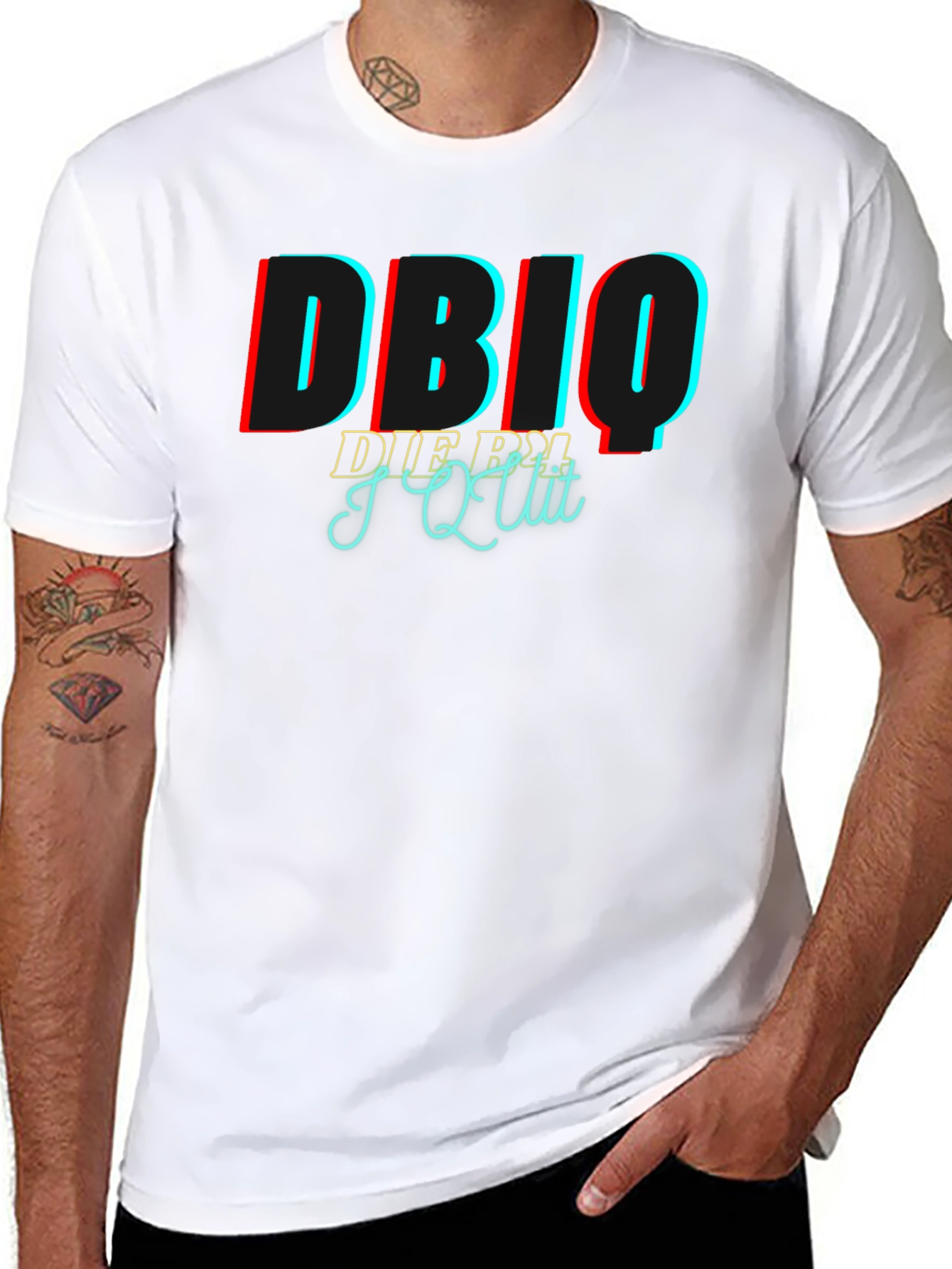 DBIQ I Quit Black Graphic T-Shirt