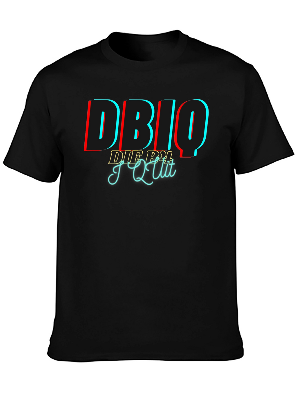 DBIQ I Quit Black Graphic T-Shirt