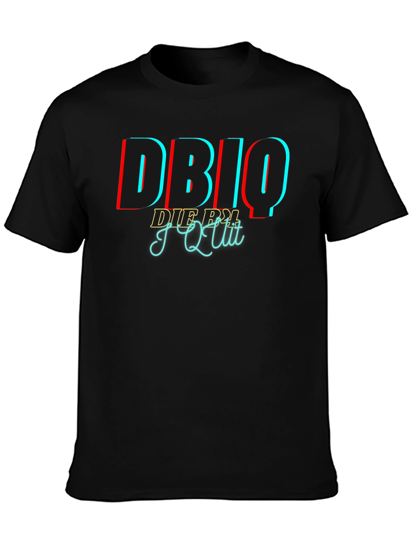 DBIQ I Quit Black Graphic T-Shirt