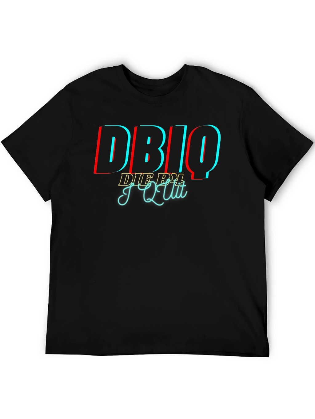 DBIQ I Quit Black Graphic T-Shirt