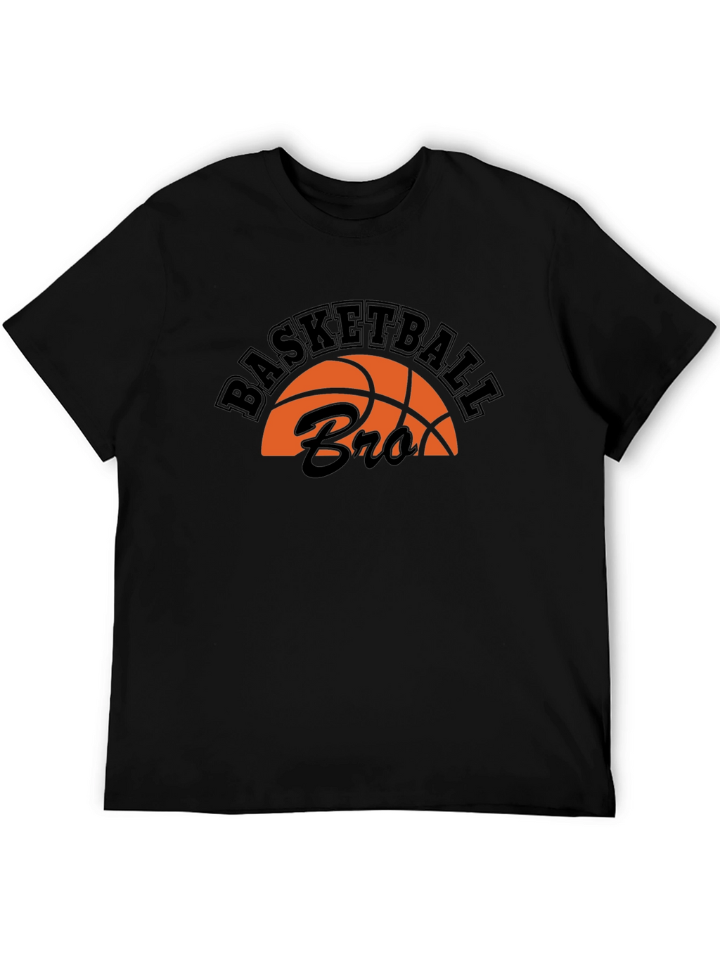Basketball Bro T-Shirt - Black Graphic Tee