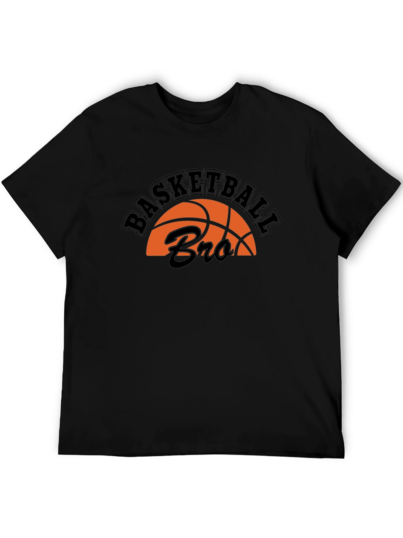 Basketball Bro T-Shirt - Black Graphic Tee