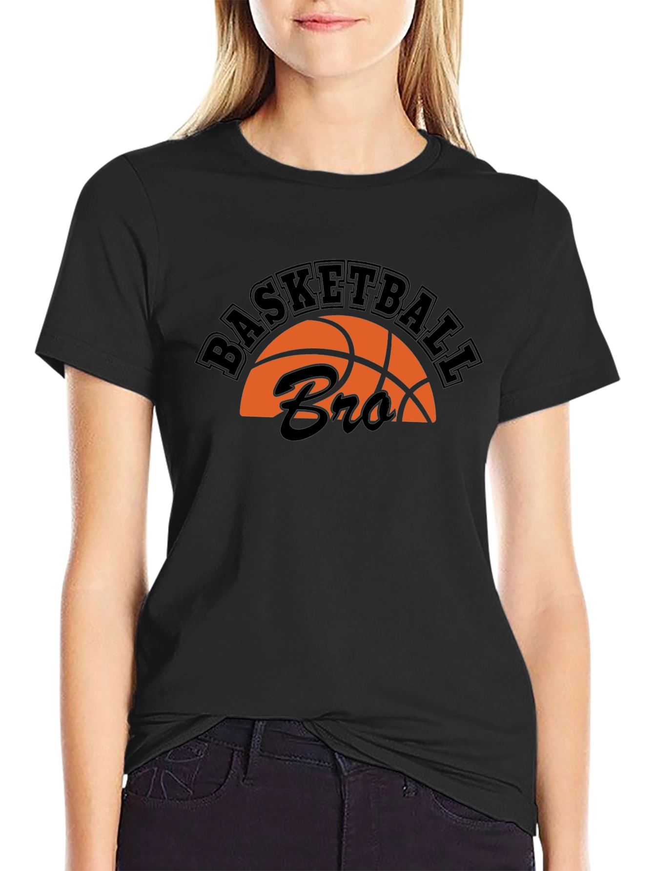 Basketball Bro T-Shirt - Black Graphic Tee