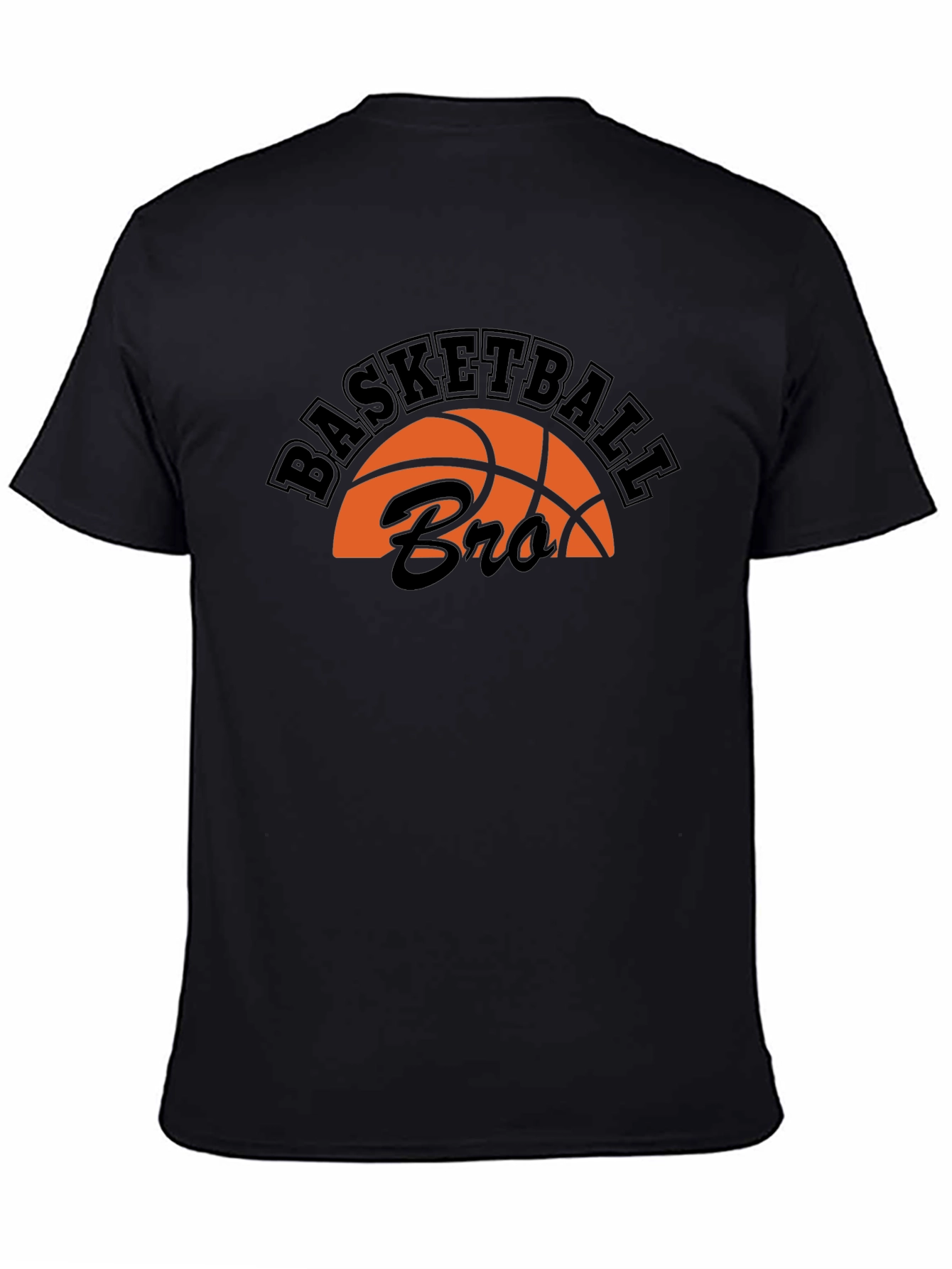 Basketball Bro T-Shirt - Black Graphic Tee