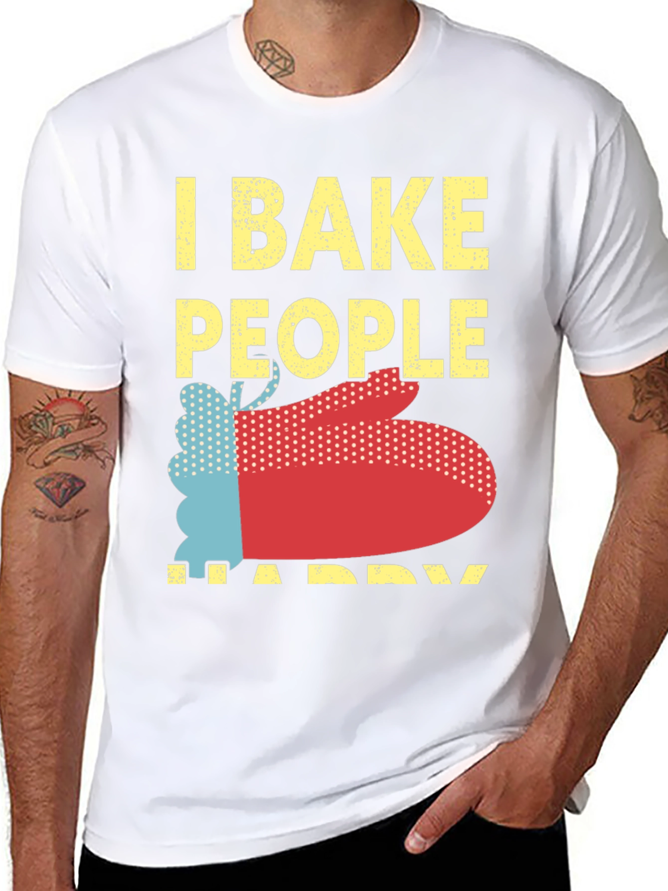 I Bake People Happy Graphic T-Shirt