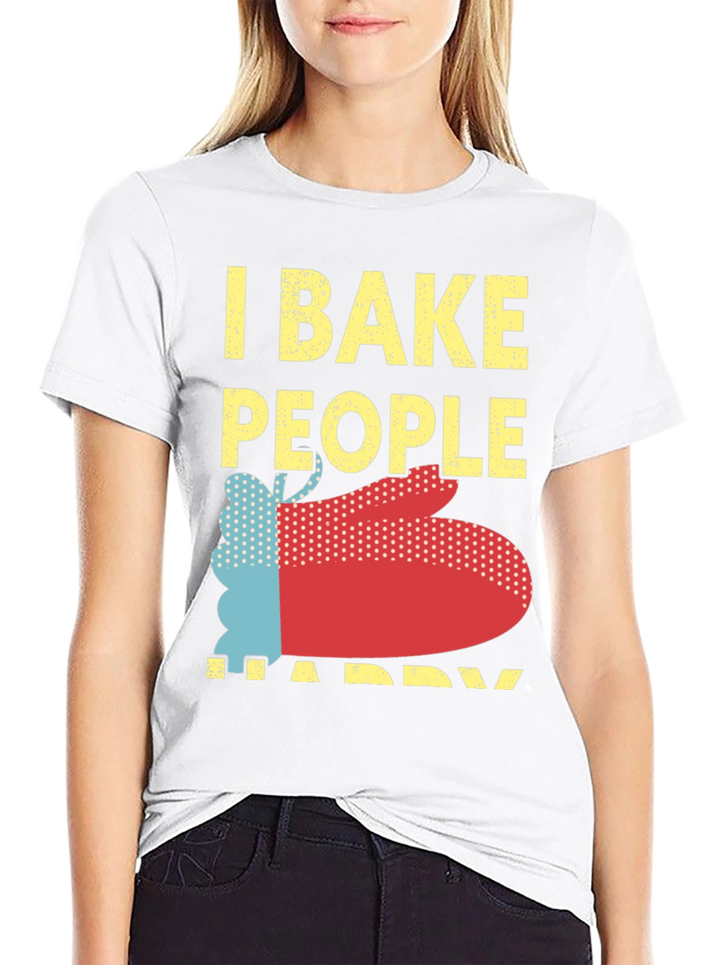 I Bake People Happy Graphic T-Shirt