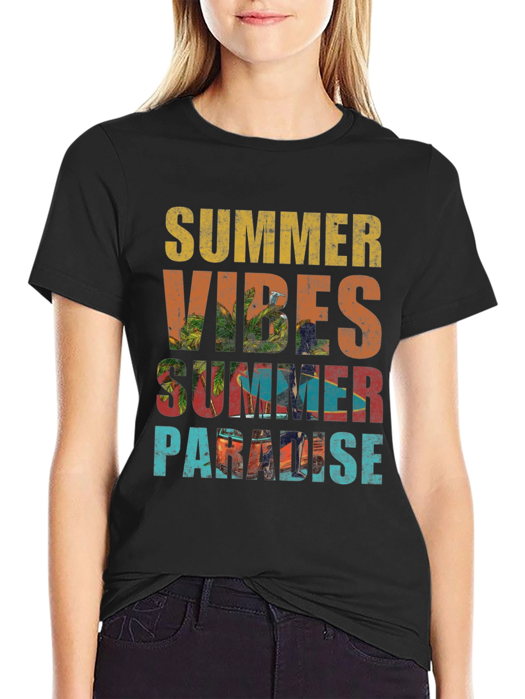Summer Vibes Paradise Graphic Tee