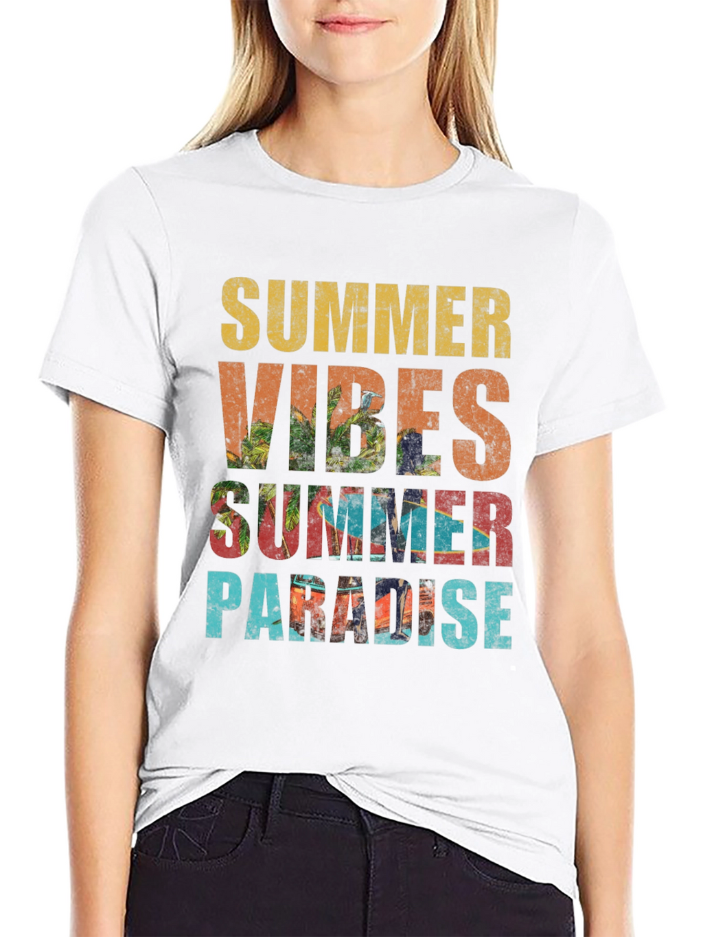 Summer Vibes Paradise Graphic Tee