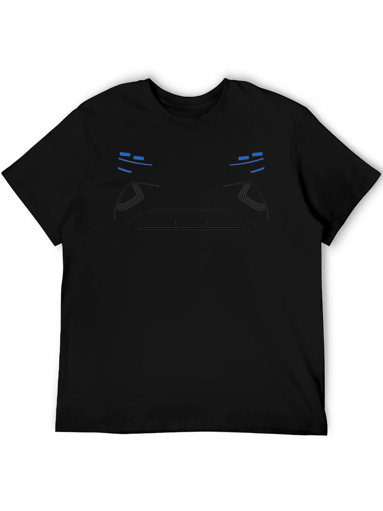 Minimalist Cyberpunk T-Shirt - Black