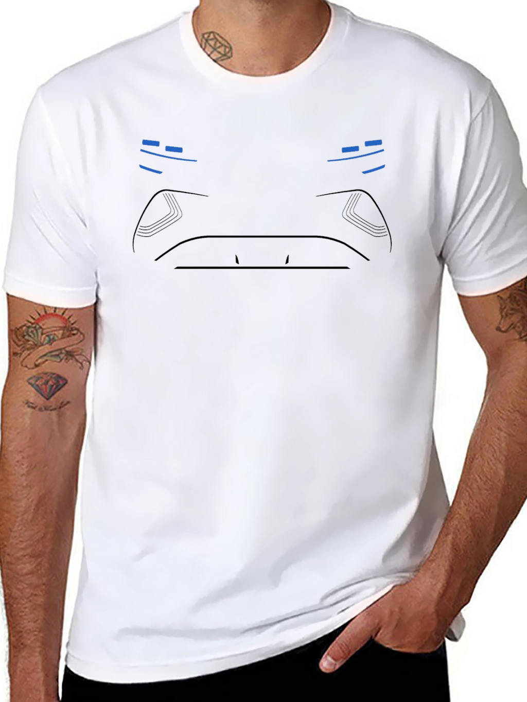 Minimalist Cyberpunk T-Shirt - Black