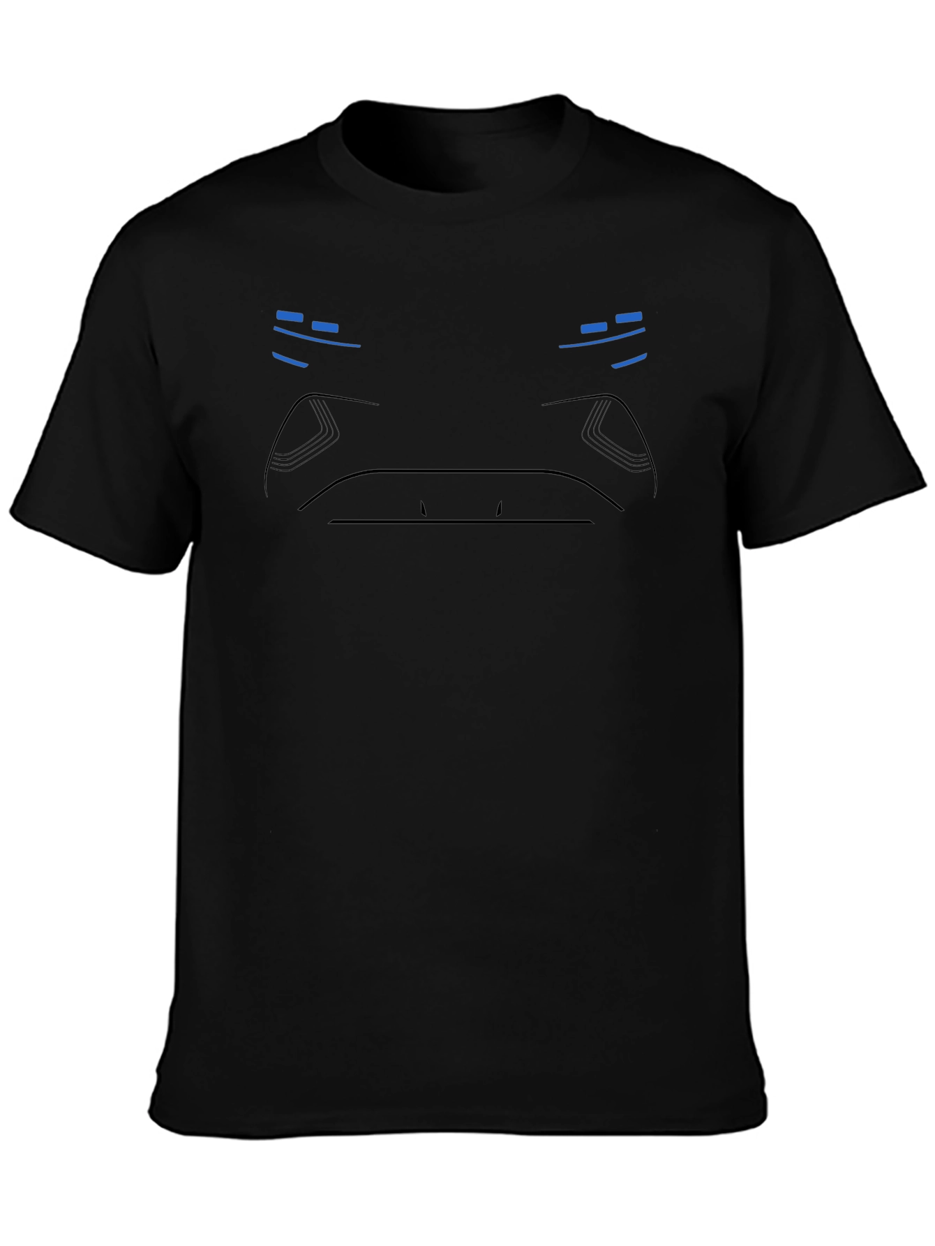 Minimalist Cyberpunk T-Shirt - Black