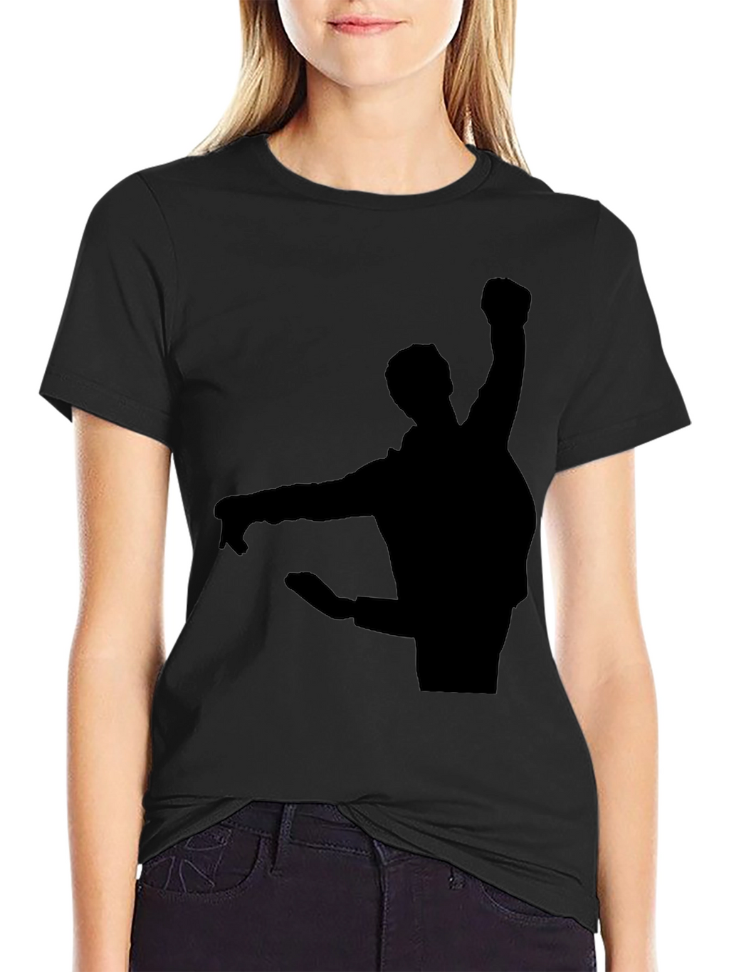 Silhouette Graphic T-Shirt - Black