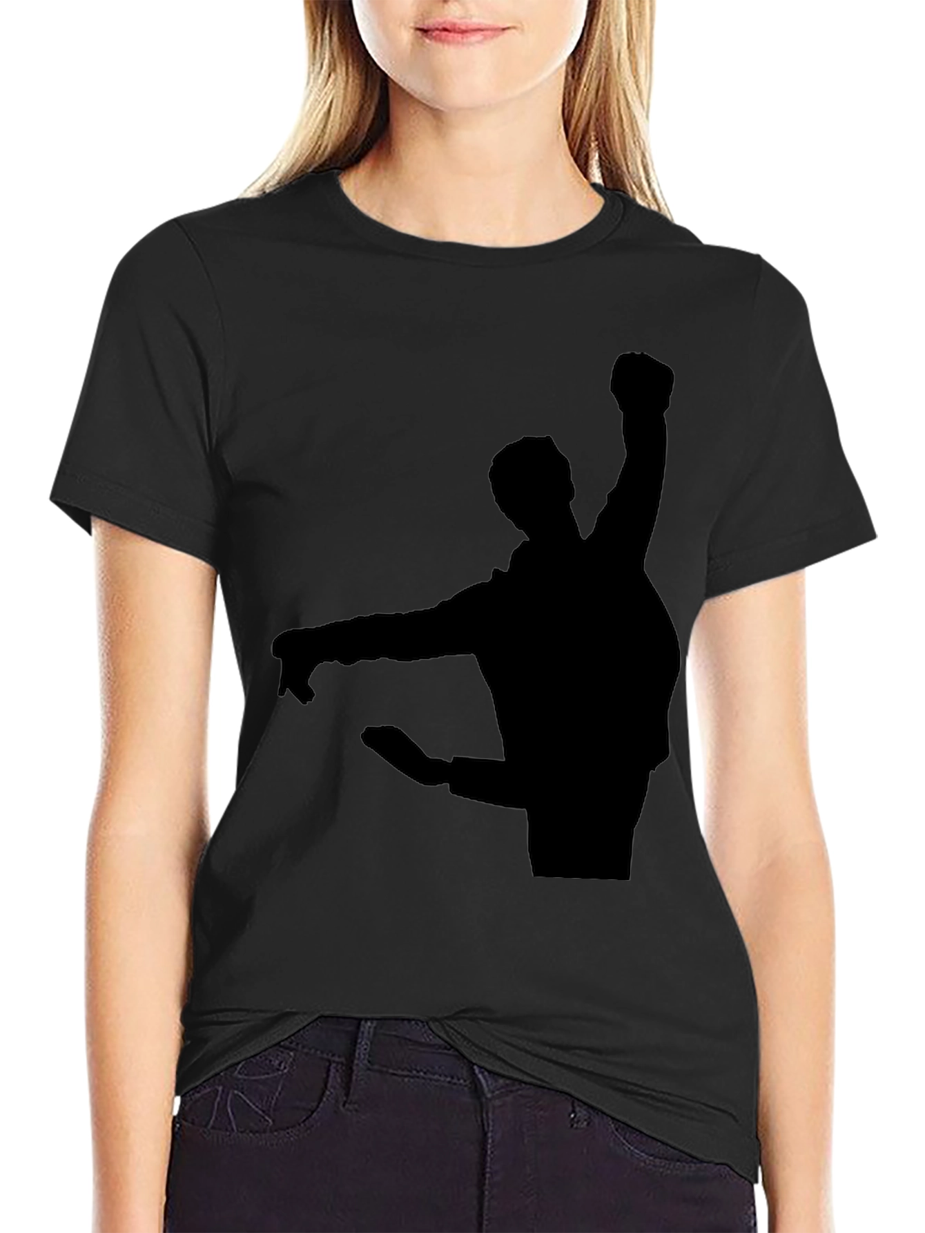 Silhouette Graphic T-Shirt - Black