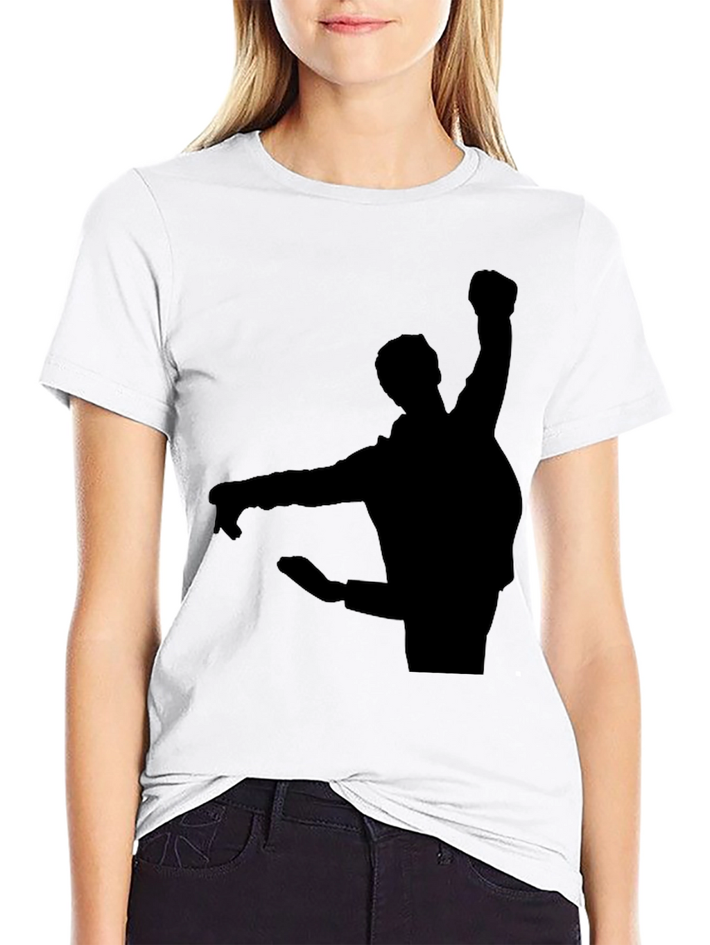 Silhouette Graphic T-Shirt - Black