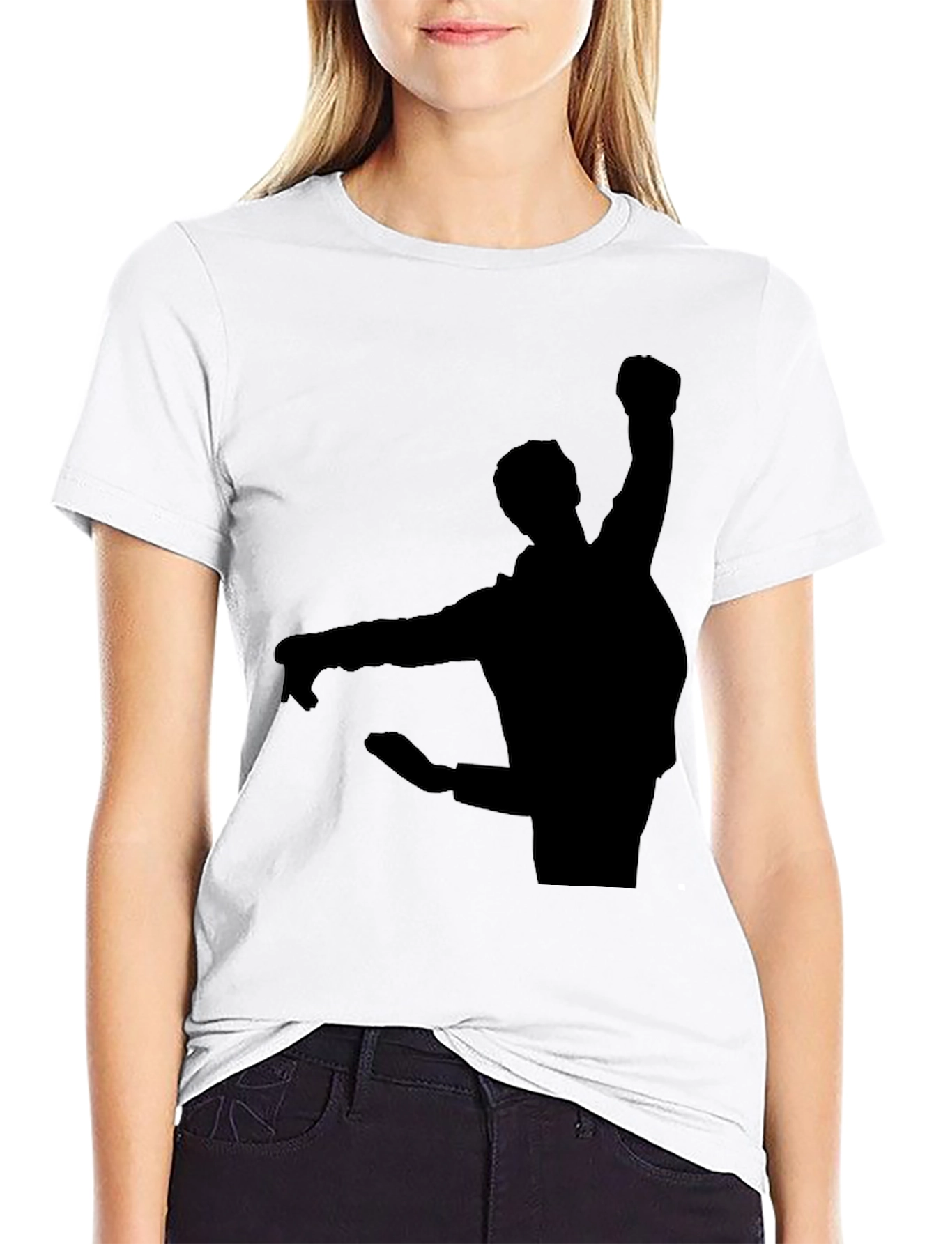 Silhouette Graphic T-Shirt - Black