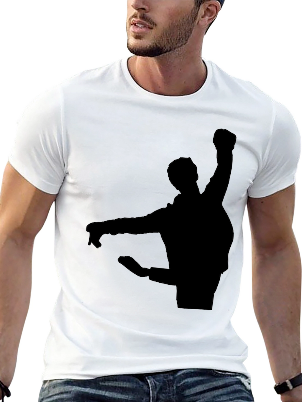 Silhouette Graphic T-Shirt - Black