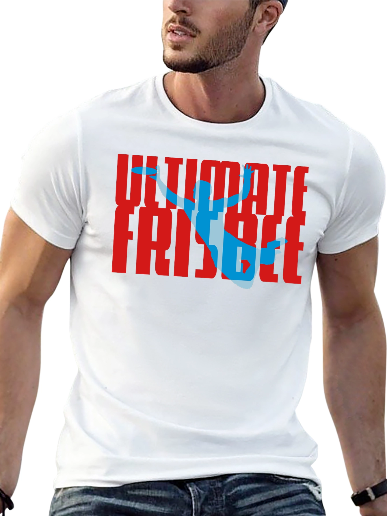 Ultimate Frisbee Graphic T-Shirt Sportswear