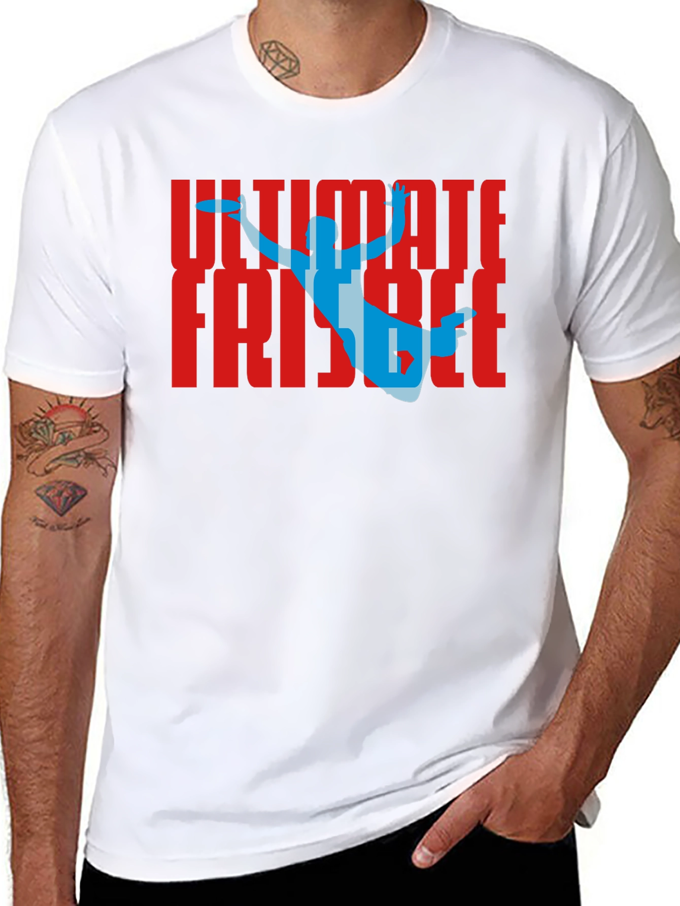 Ultimate Frisbee Graphic T-Shirt Sportswear