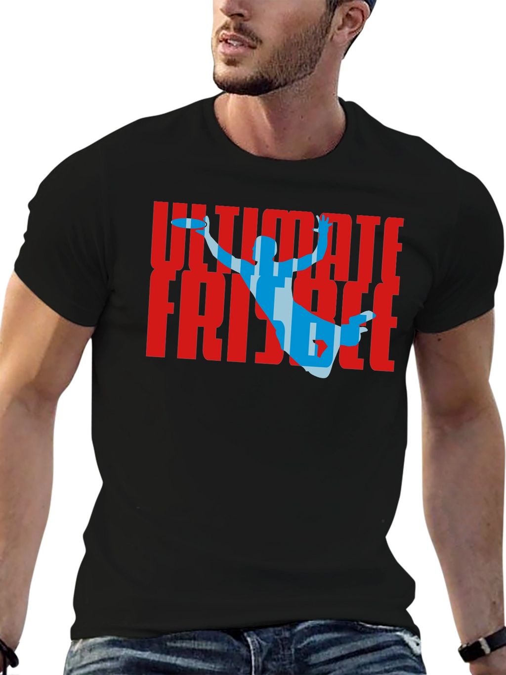 Ultimate Frisbee Graphic T-Shirt Sportswear
