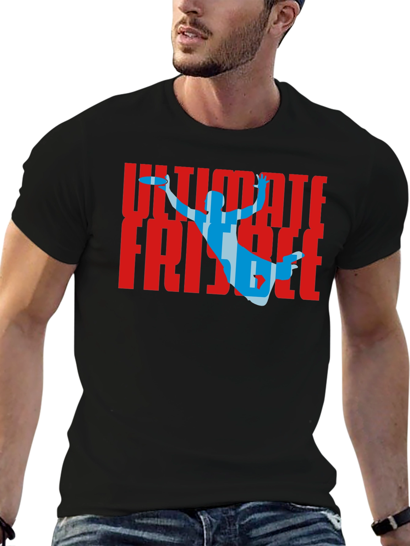Ultimate Frisbee Graphic T-Shirt Sportswear