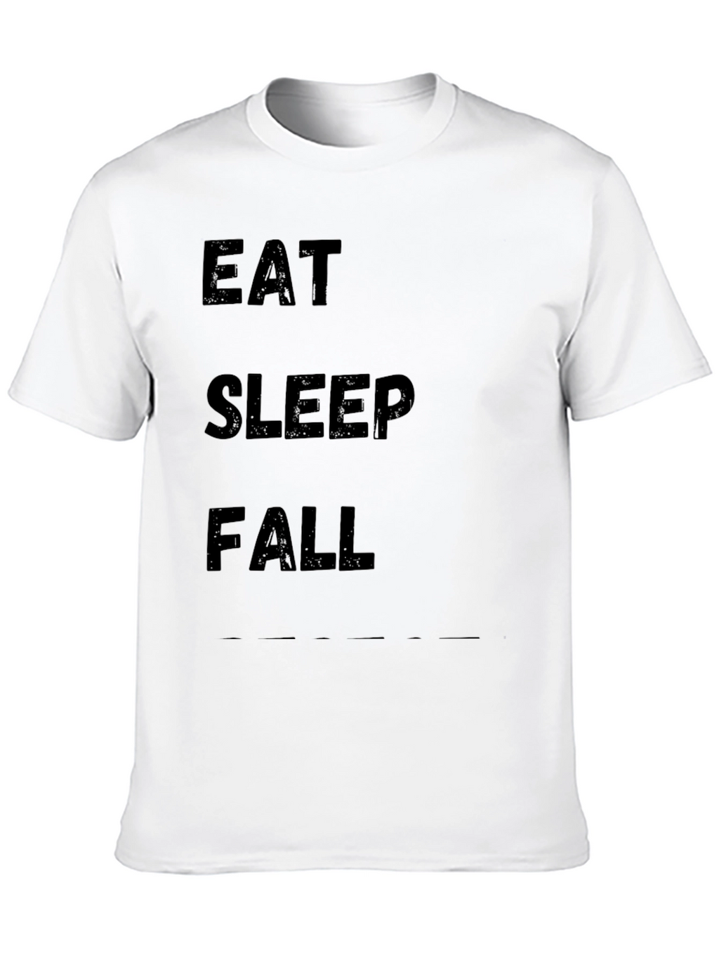 Eat Sleep Fall Black Graphic Tee
