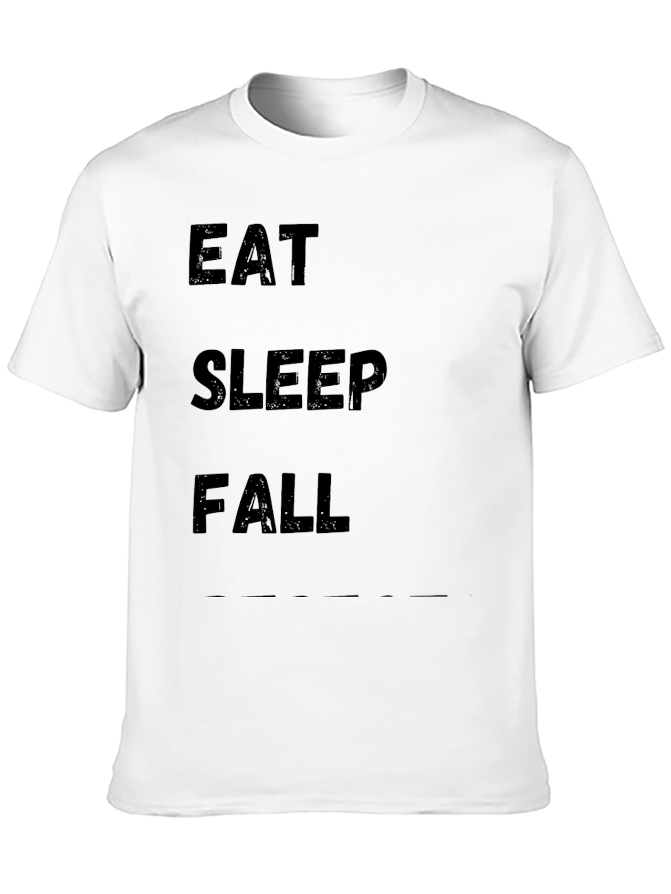 Eat Sleep Fall Black Graphic Tee