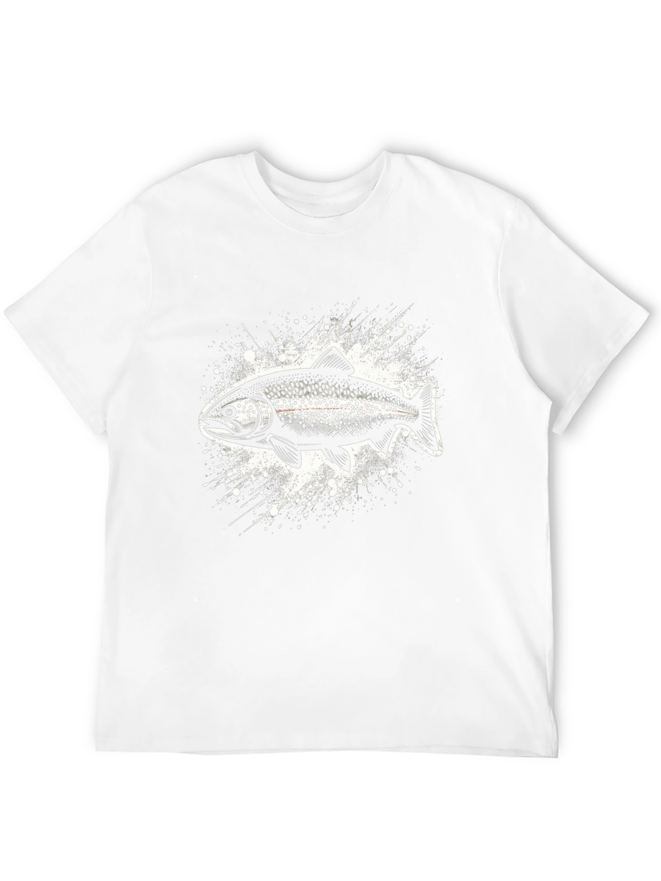 Black Trout Graphic Tee - Unique Angler Shirt