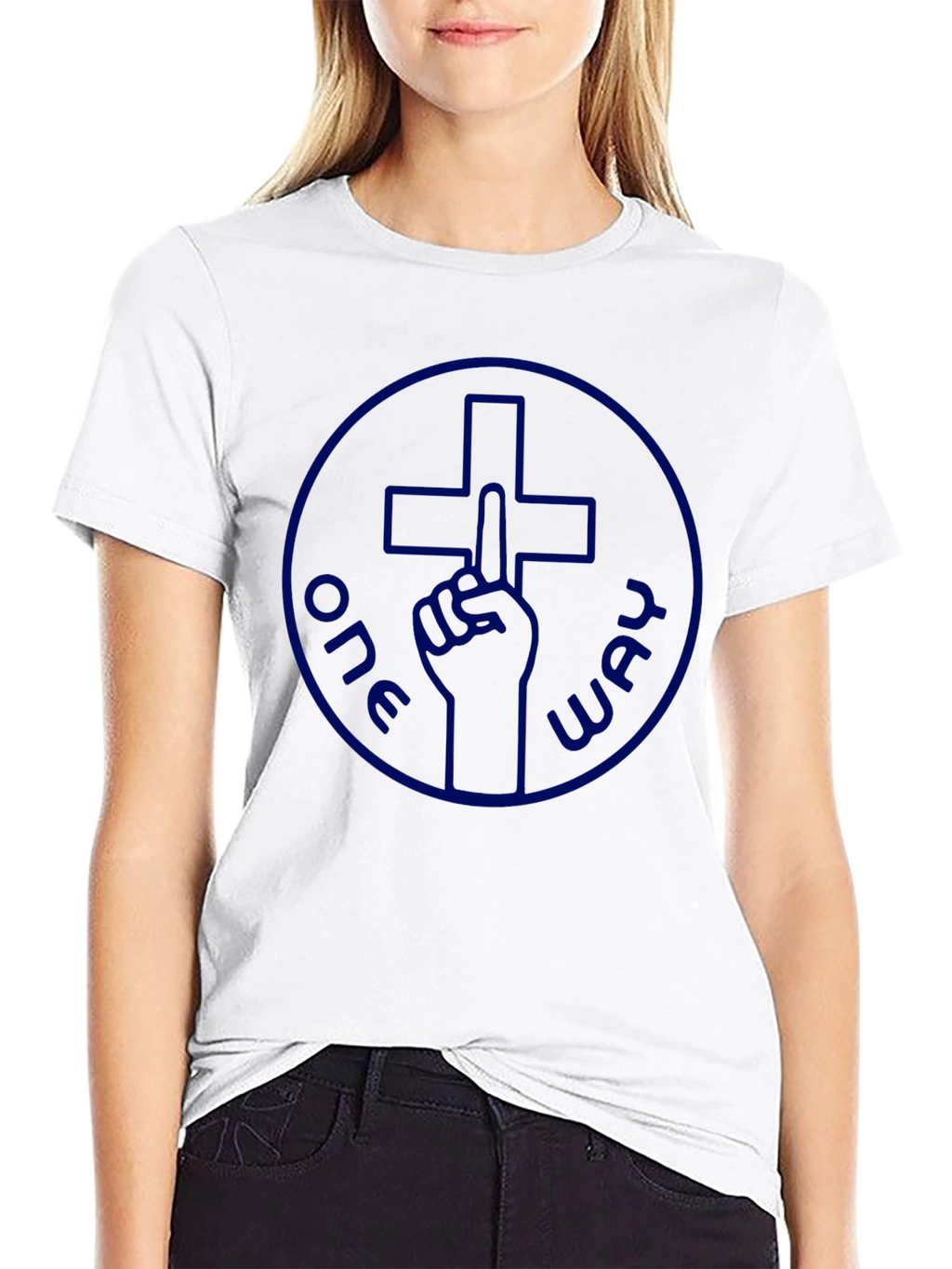 One Way Christian T-Shirt - Black