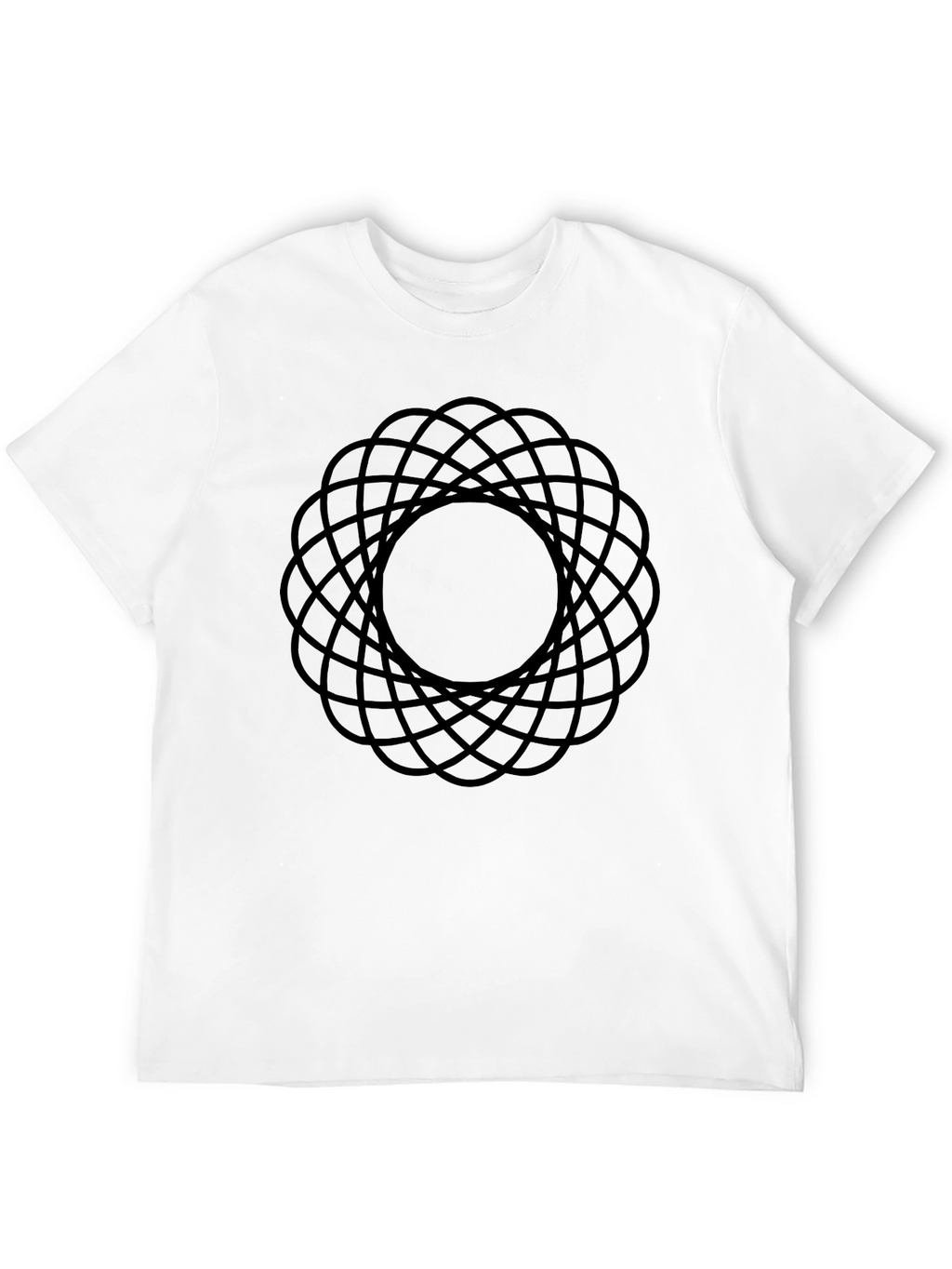 Abstract Geometric Pattern T-Shirt - Modern Black Tee