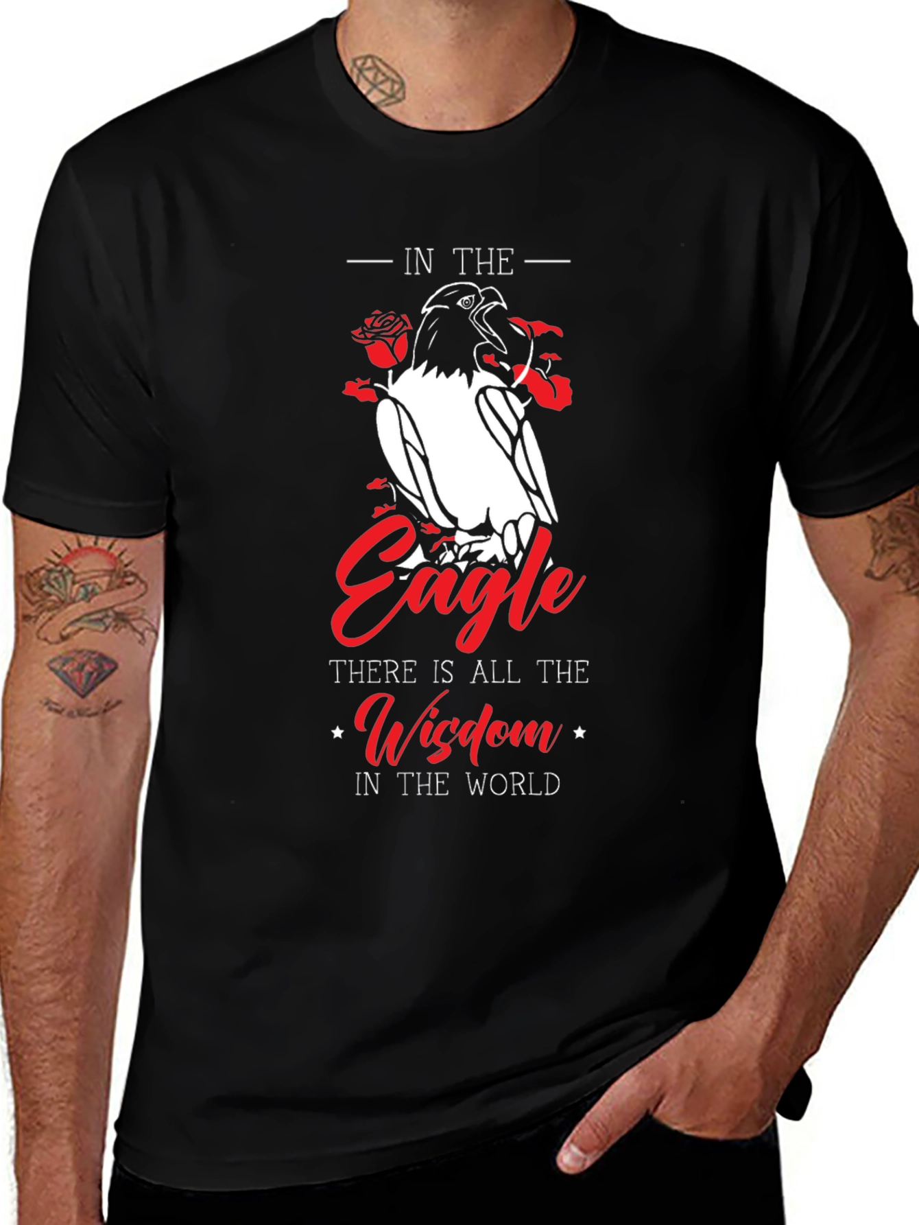 Eagle Wisdom T-Shirt - Stylish Graphic Tee