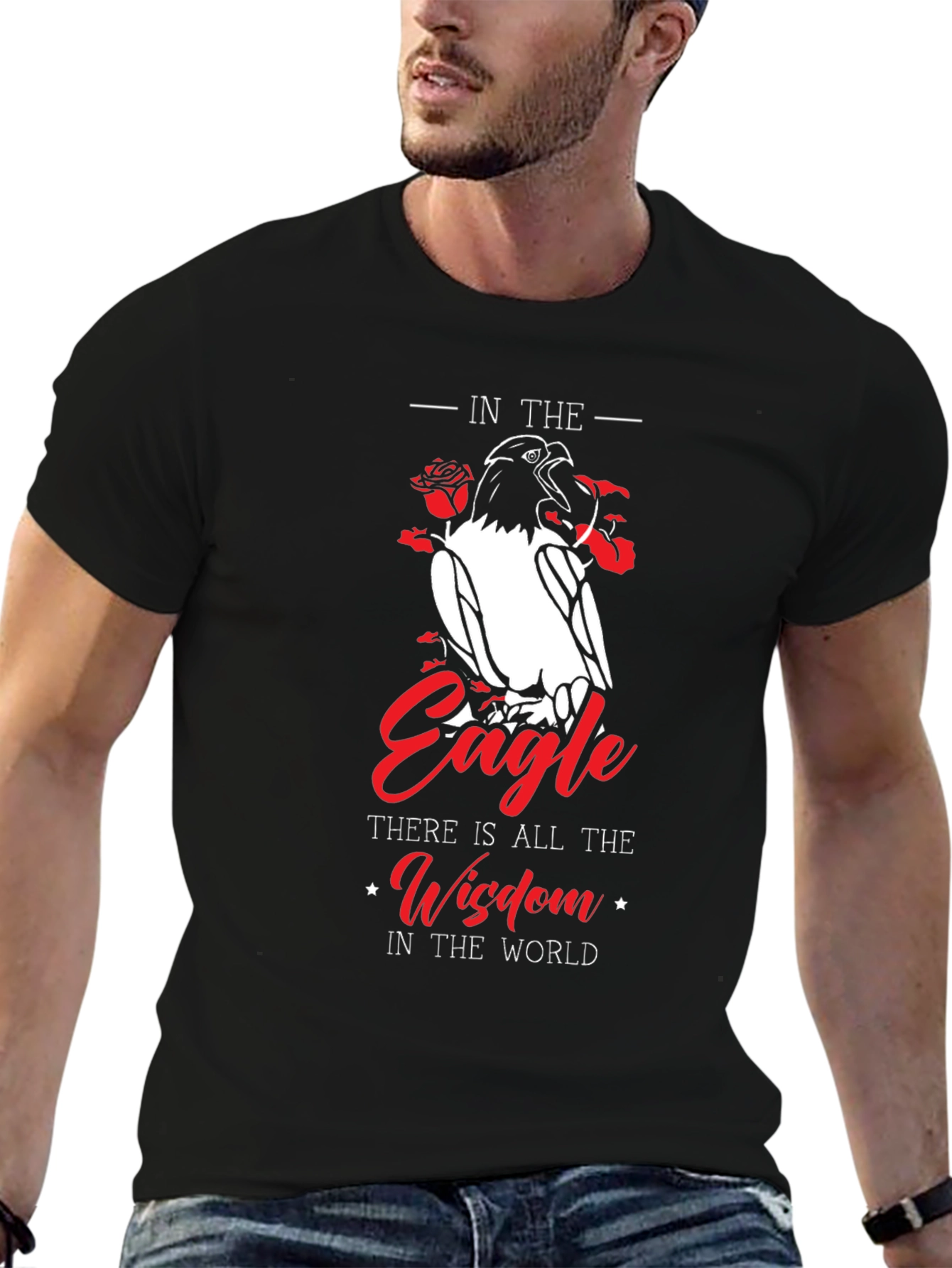 Eagle Wisdom T-Shirt - Stylish Graphic Tee