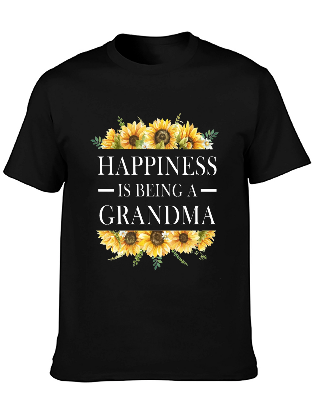Happiness is Being a Grandma Sunflower T-Shirt