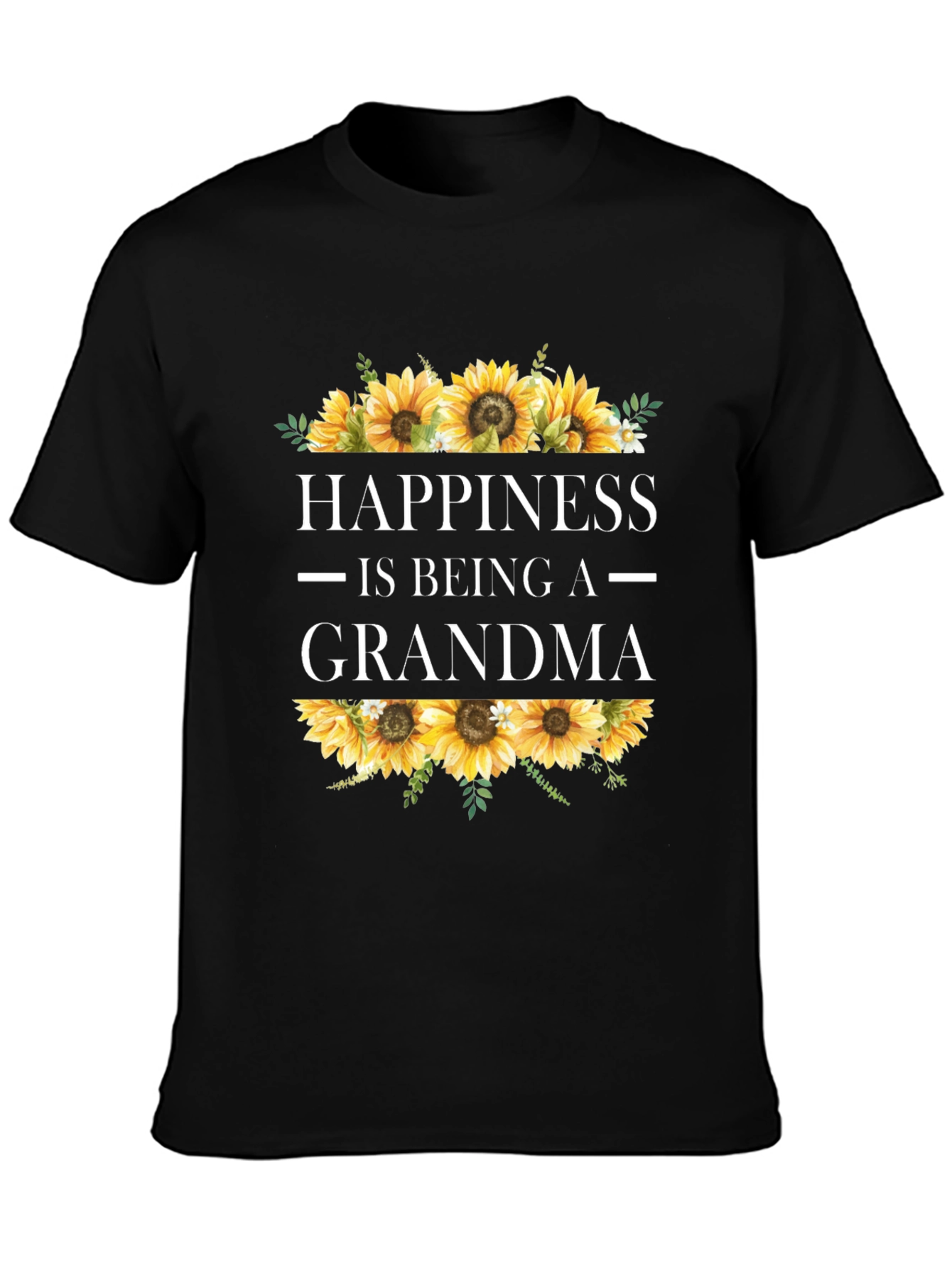 Happiness is Being a Grandma Sunflower T-Shirt